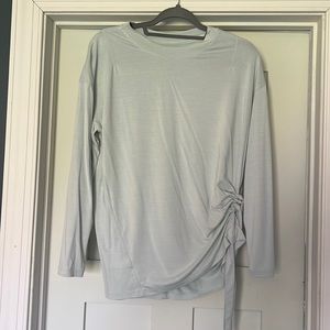 Lululemon long sleeved tee with cinch on one side